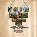 Custom Heart Photo Collage Acrylic Suncatcher