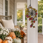 Spider Web with Autumn Berries Holographic Acrylic Suncatcher