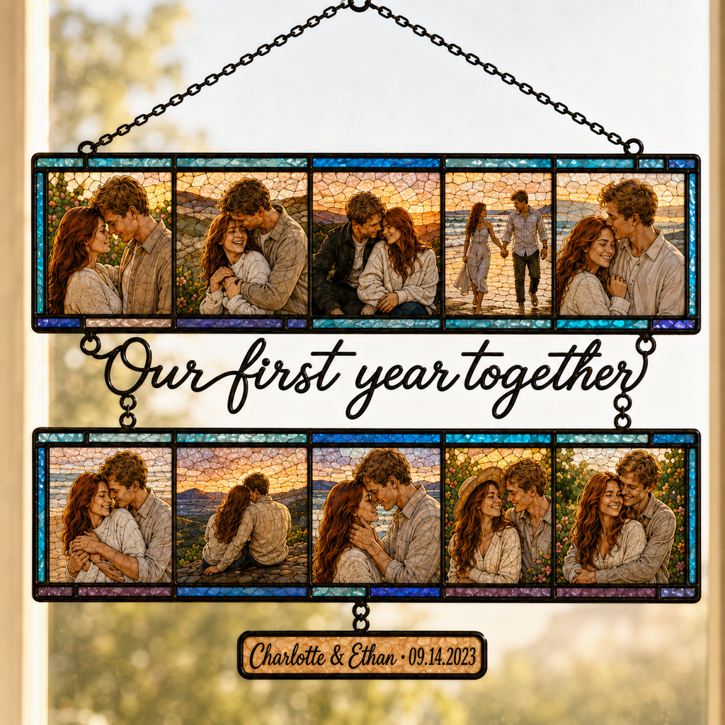 Custom Photo Film Strip Memories Acrylic Suncatcher