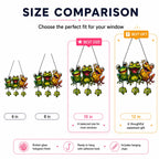 Personalized Frog Family Holographic Acrylic Suncatcher