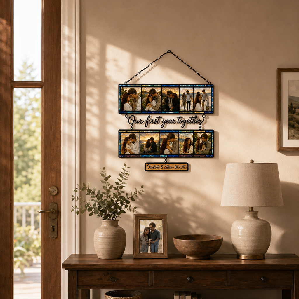 Custom Photo Film Strip Memories Acrylic Suncatcher