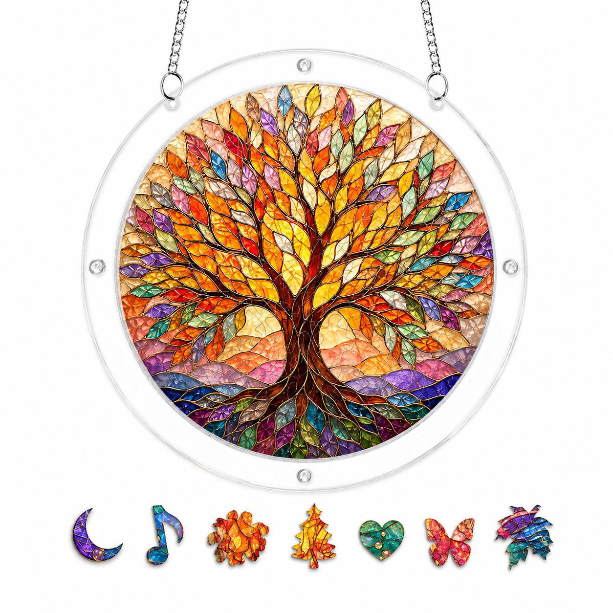 Tree of Life Acrylic Puzzle Suncatcher