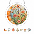 Lavender Wildflower Acrylic Puzzle Suncatcher