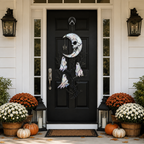 Skull Moon & Ghost Tree Holographic Acrylic Suncatcher