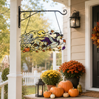 Ghosts & Ravens under the Harvest Moon Holographic Acrylic Suncatcher