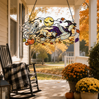 Ghosts & Ravens under the Harvest Moon Holographic Acrylic Suncatcher