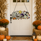 Ghosts & Ravens under the Harvest Moon Holographic Acrylic Suncatcher