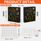 Frog Hollow Halloween Tree Ornament Set – 24 Acrylic Ornaments