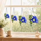 Blue Butterfly Pea Flower Holographic Acrylic Suncatcher
