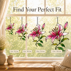 Stargazer Lily Flower Holographic Acrylic Suncatcher