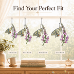 Swallowtail Butterfly & Lupine Holographic Acrylic Suncatcher