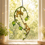 Tree Frog Pair Holographic Acrylic Suncatcher