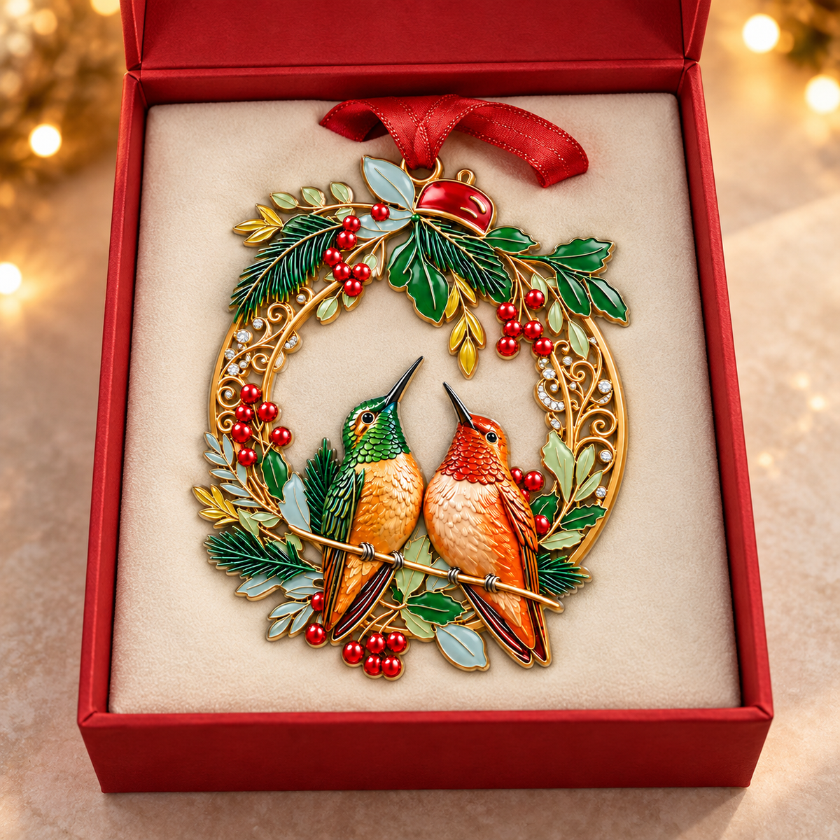 Holly Wreath Pairs