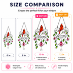 Personalized Memorial Cardinal Holographic Acrylic Suncatcher