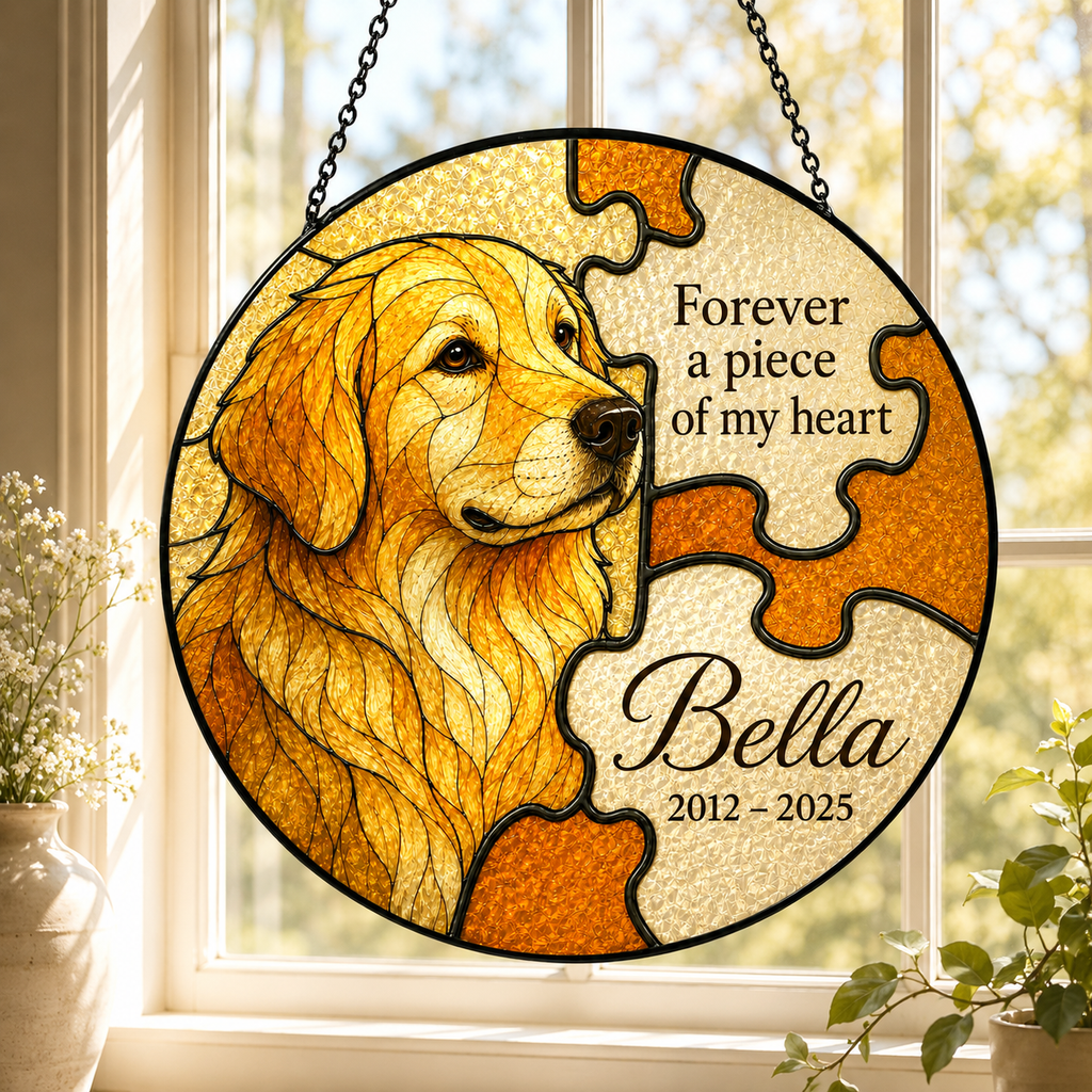 Personalized Dog Memorial Suncatcher