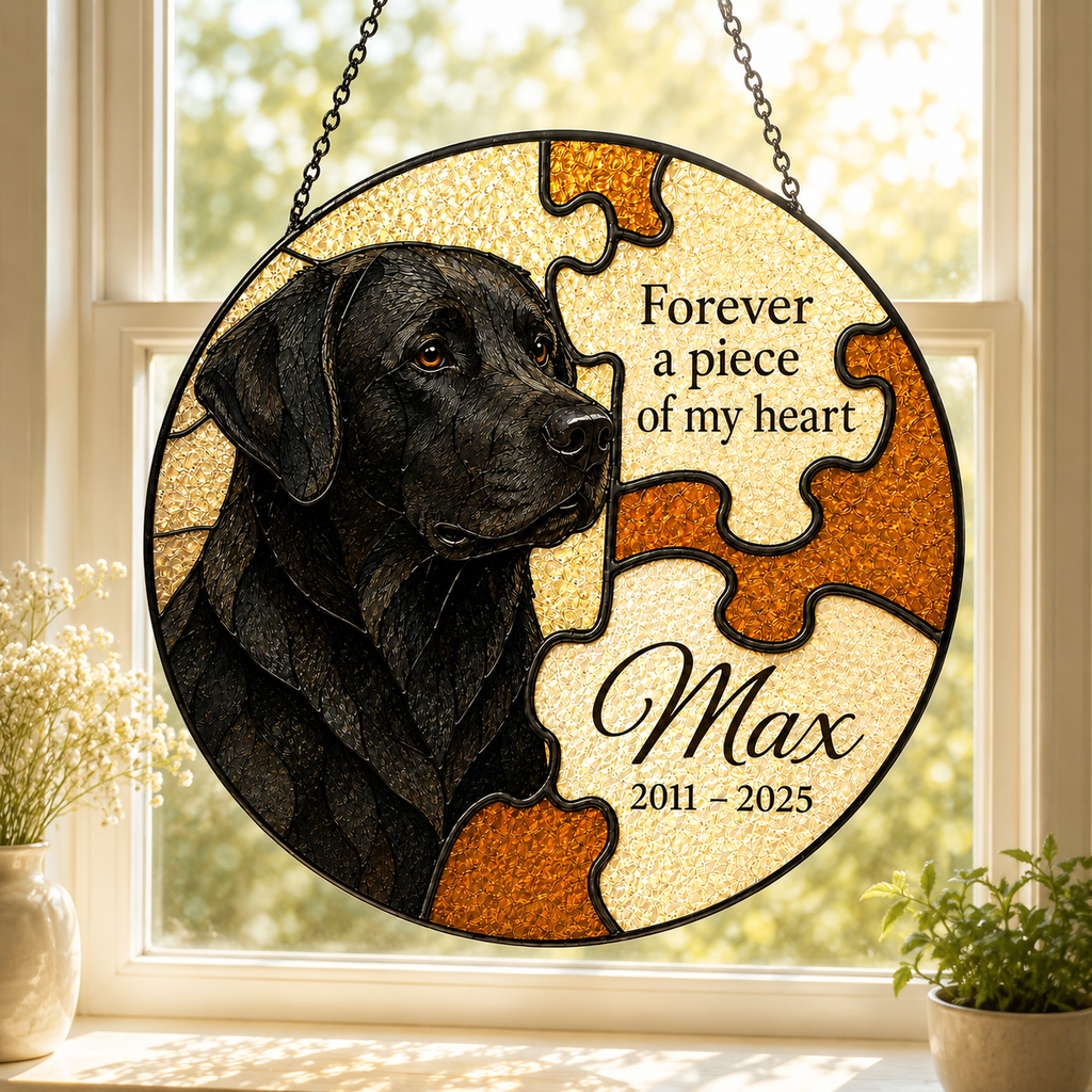 Personalized Dog Memorial Suncatcher