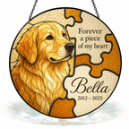 Personalized Dog Memorial Suncatcher