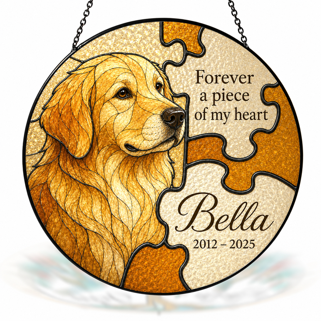 Personalized Dog Memorial Suncatcher