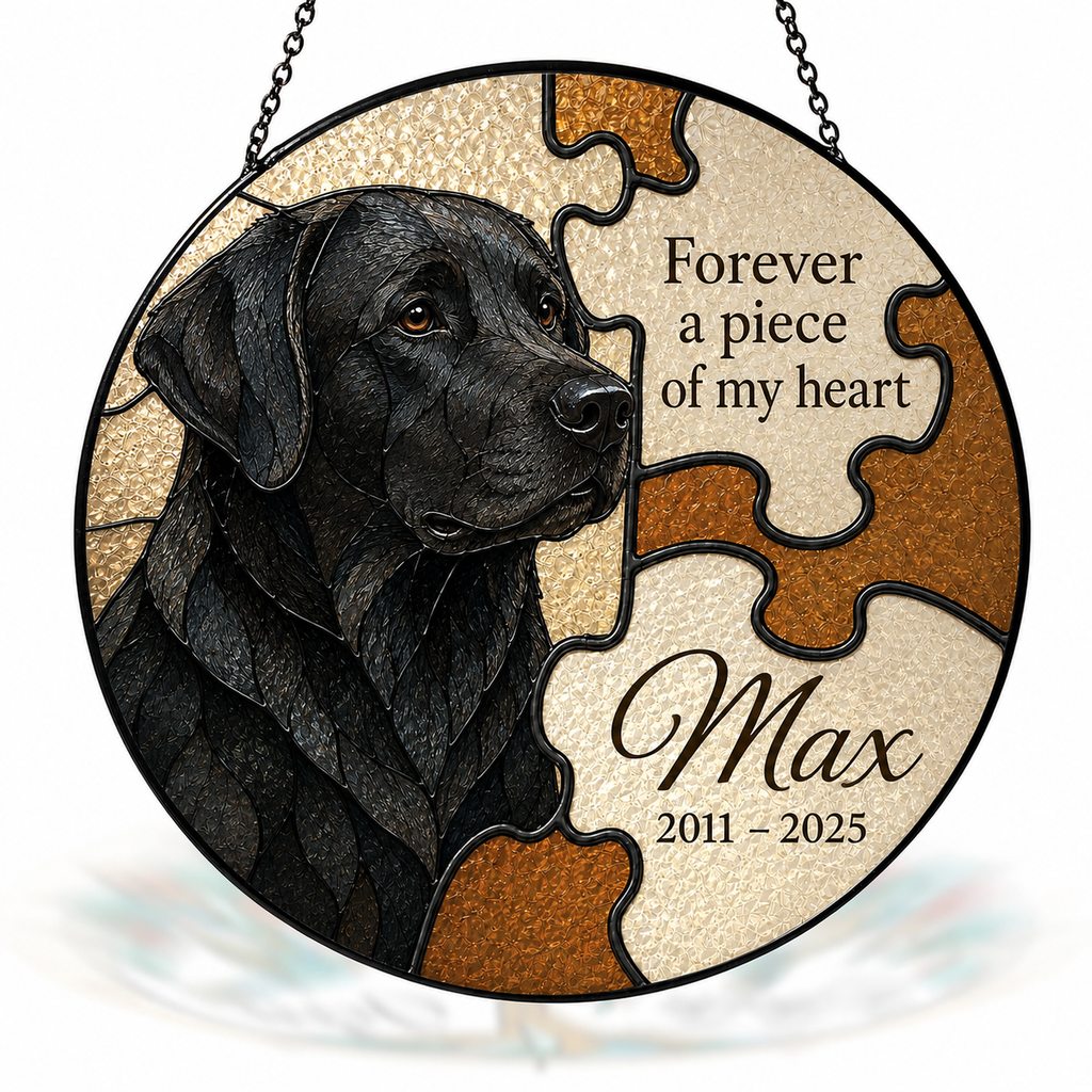 Personalized Dog Memorial Suncatcher