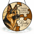 Personalized Dog Memorial Suncatcher