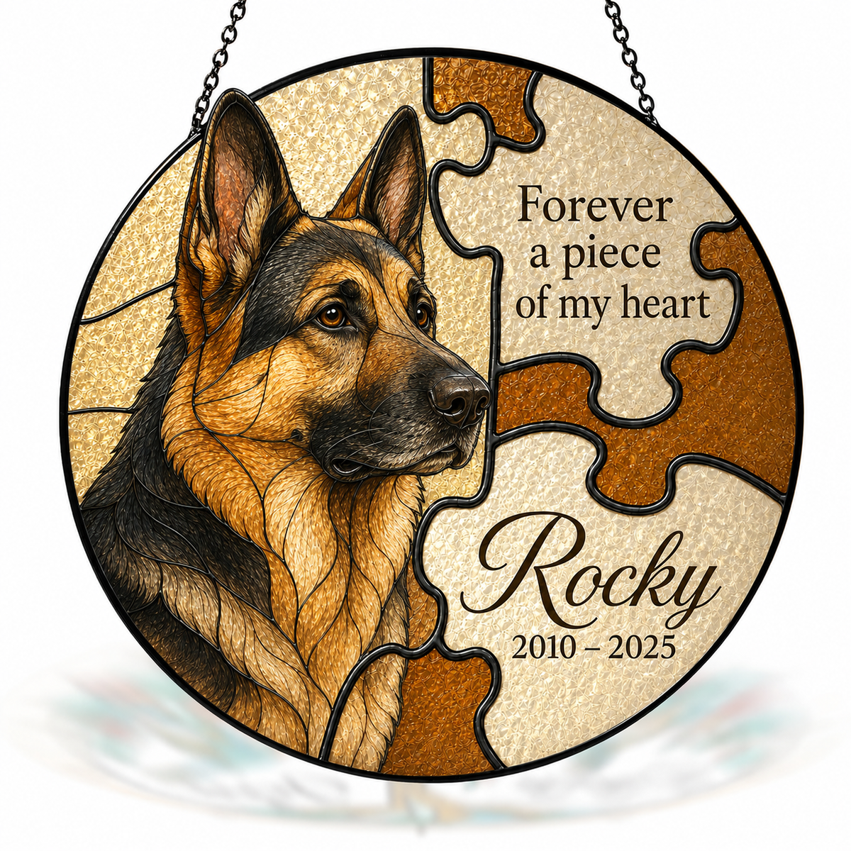 Personalized Dog Memorial Suncatcher