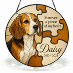 Personalized Dog Memorial Suncatcher