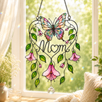 Personalized Mom Memorial Butterfly Holographic Acrylic Suncatcher