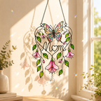 Personalized Mom Memorial Butterfly Holographic Acrylic Suncatcher