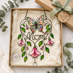 Personalized Mom Memorial Butterfly Holographic Acrylic Suncatcher