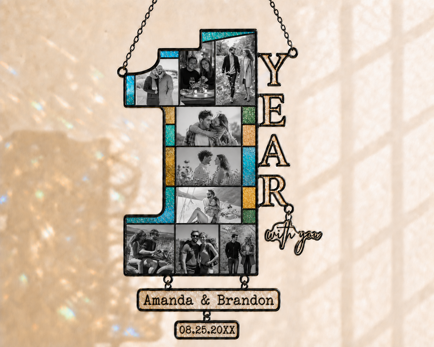 Personalized One Year Anniversary Gift For Couple