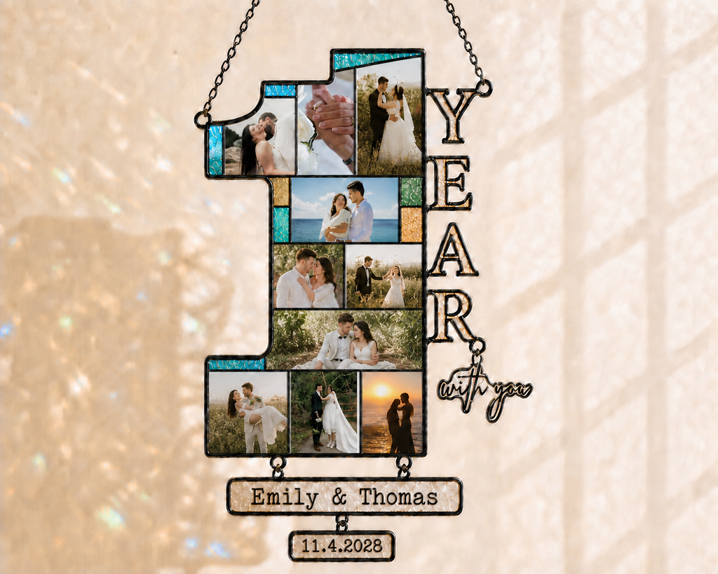 Personalized One Year Anniversary Gift For Couple