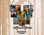 Custom Heart Photo Collage Acrylic Suncatcher