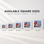 Personalized Cardinal Pair Snowy Branch Canvas Wall Art — The Ones Who Stay