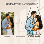 Custom Couple Photo Acrylic Suncatcher
