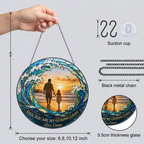 Personalized Dad Suncatcher with Photo - Father's Day Gift from Daughter