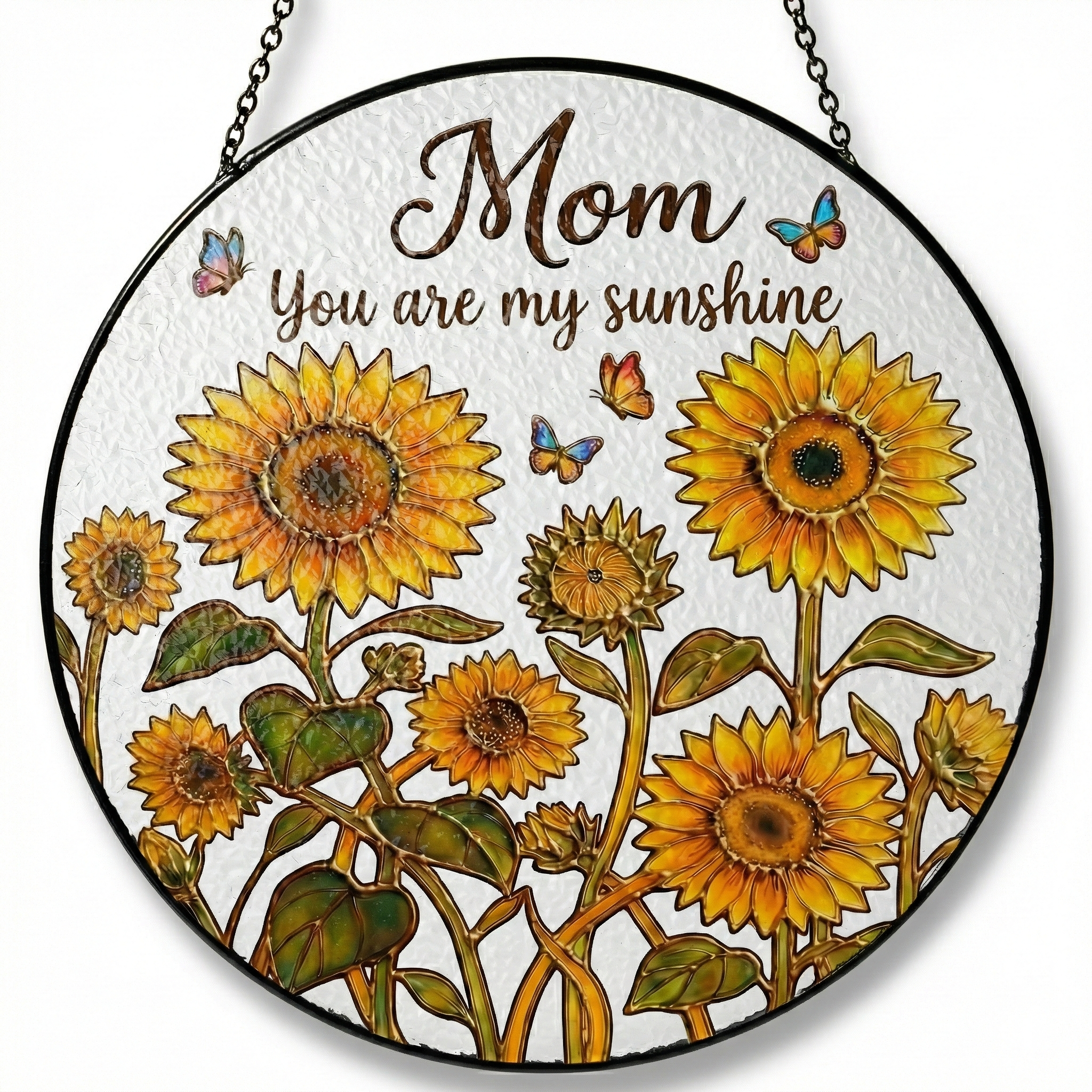 Mom Sunshine Stained Glass Suncatcher