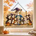 Personalized Grandma Goose & Grandkids Halloween Holographic Acrylic Suncatcher