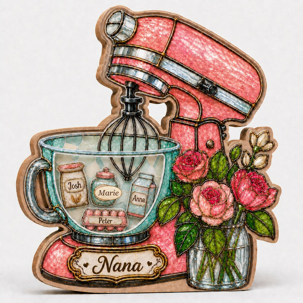 Personalized Stand Mixer Shaker Desk Name Sign