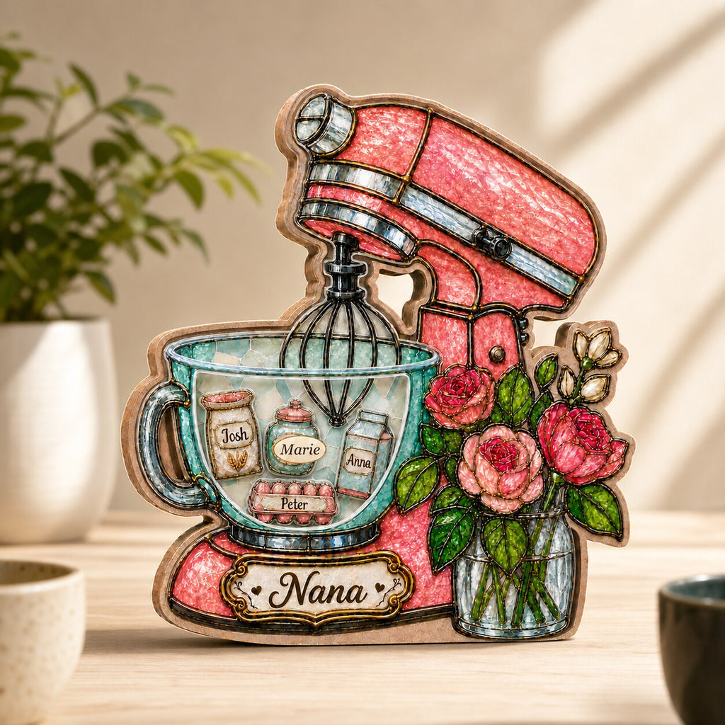 Personalized Stand Mixer Shaker Desk Name Sign
