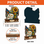 Personalized Sewing Machine Shaker Desk Name Sign