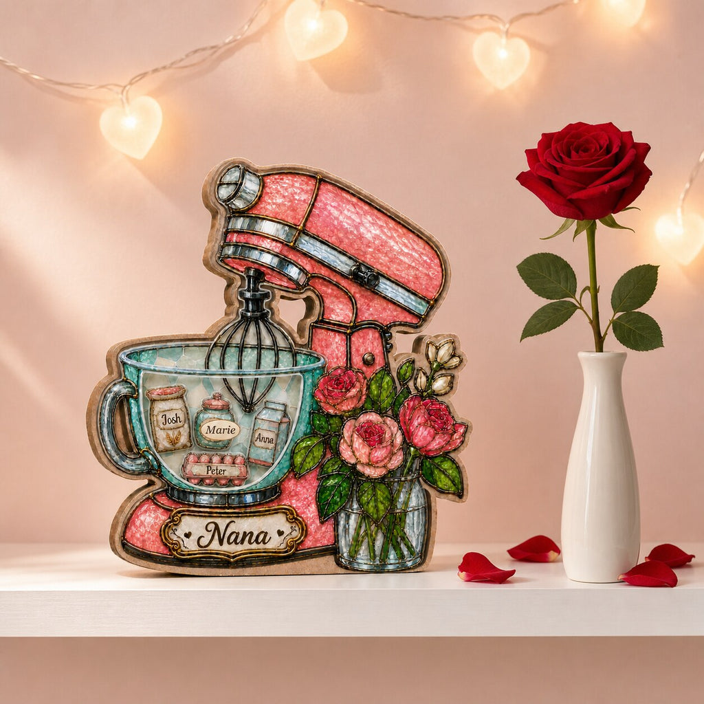 Personalized Stand Mixer Shaker Desk Name Sign