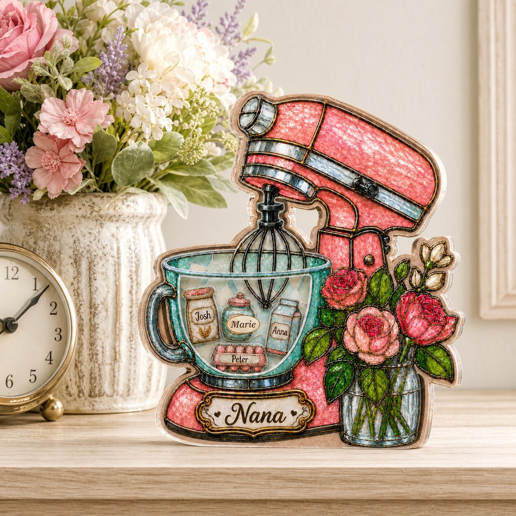 Personalized Stand Mixer Shaker Desk Name Sign