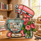 Personalized Stand Mixer Shaker Desk Name Sign
