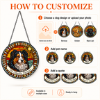 Personalized Dog Memorial Stained Glass Suncatcher
