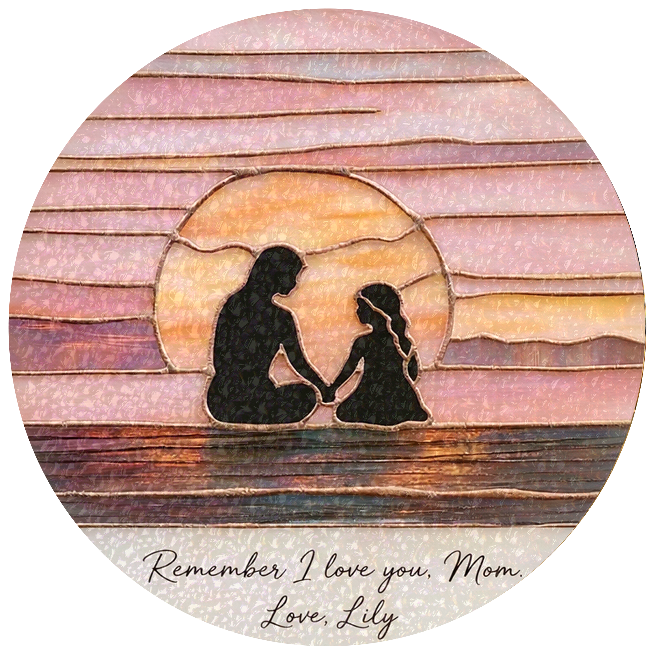 Personalized Mother’s Day Suncatcher Gift, Custom Name Mom Sun