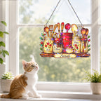 Personalized Kitchen Utensil Jars Holographic Acrylic Suncatcher