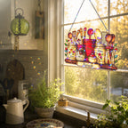 Personalized Kitchen Utensil Jars Holographic Acrylic Suncatcher