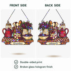 Personalized Grandma Vintage Kitchen Holographic Acrylic Suncatcher