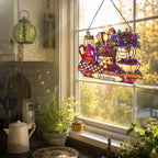Personalized Grandma Vintage Kitchen Holographic Acrylic Suncatcher