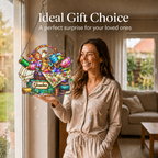 Personalized Grandma Sewing Basket Holographic Acrylic Suncatcher
